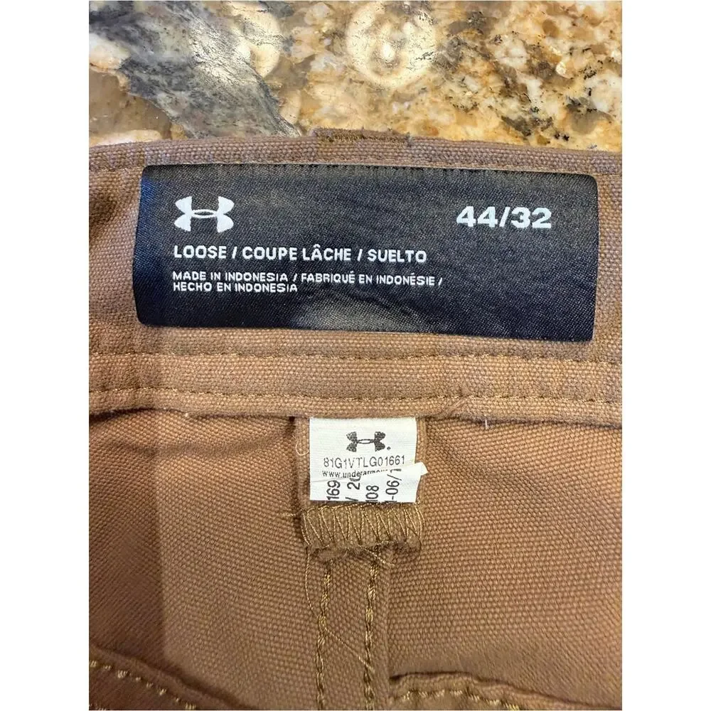 Under Armour Men's 44 x 32 Tan Chino-Style Performance Pants